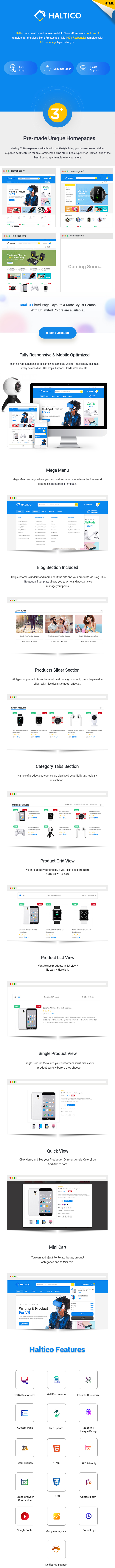 Haltico – Electronics Store HTML Template + RTL - 1