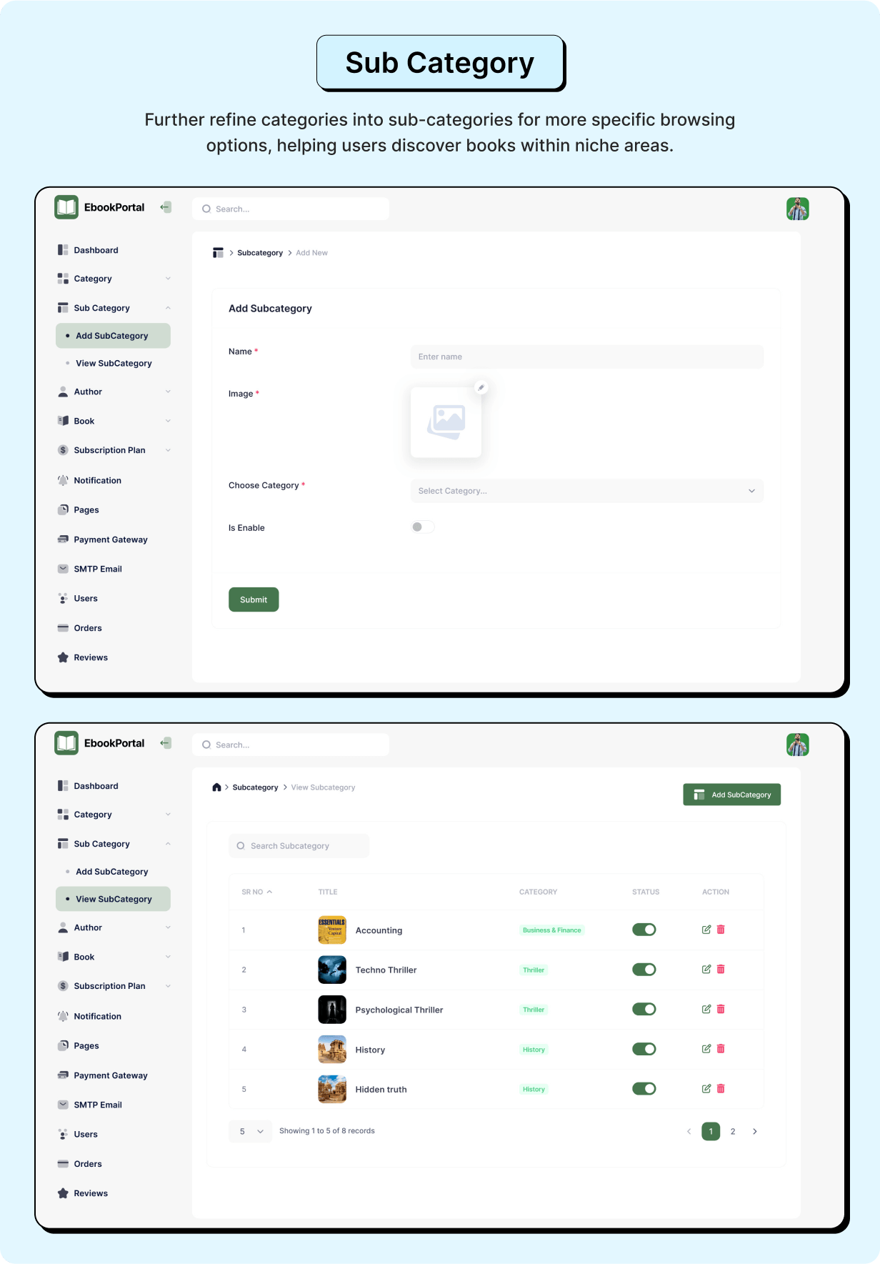 EbookPortal: Ebook Full App in Flutter with NodeJs Backend | ReadHub App - 22