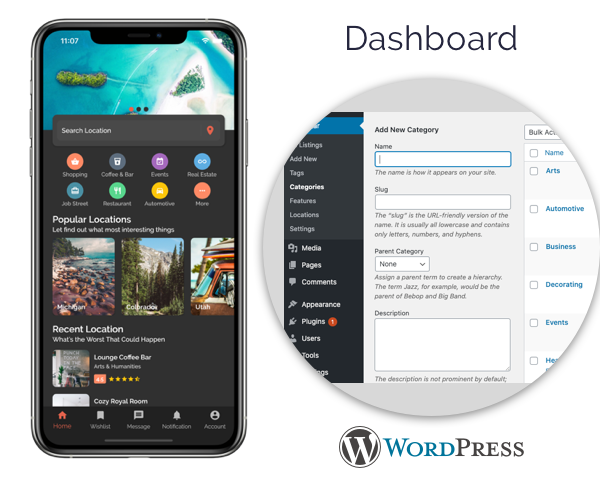 Listar Pro - mobile directory listing app for React Native & Wordpress - 4
