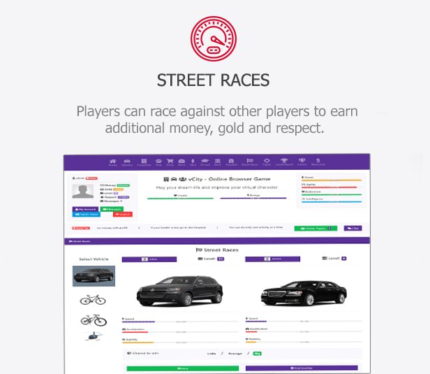 vCity - Online Browser Game Platform - 6 vCity - Online Browser Game Platform - 6