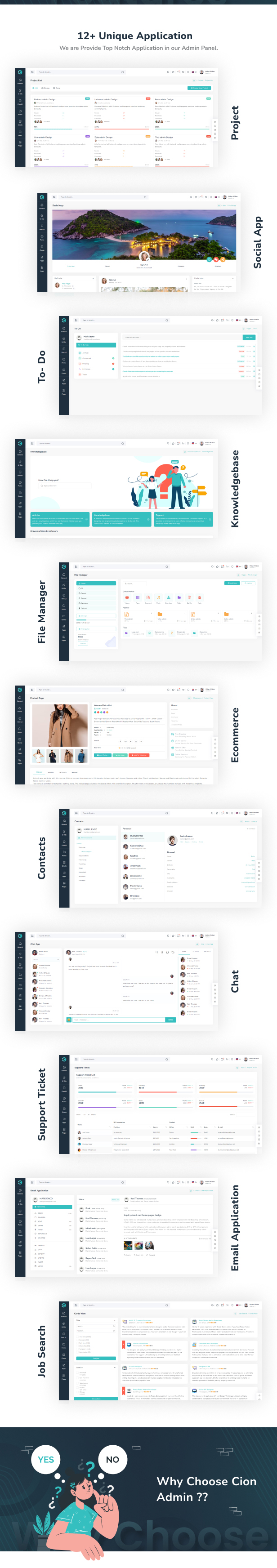 Cion Admin Dashboard theme