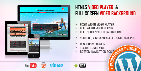 Youtube Vimeo Video Player and Slider WP Plugin - 1
