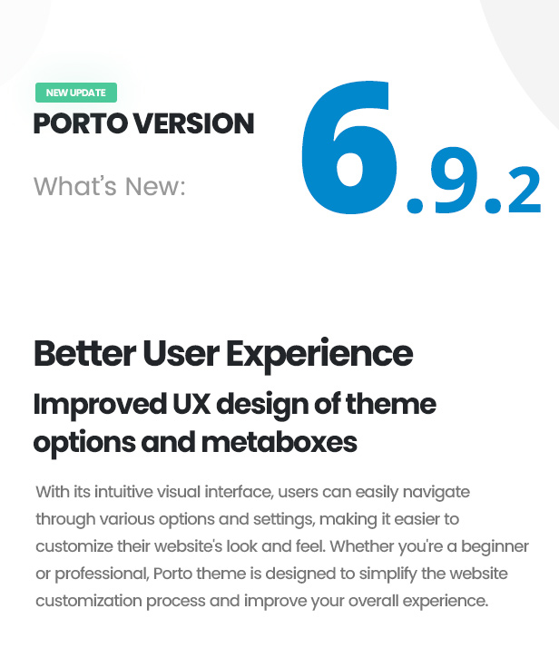 Porto WordPress Whats New 6.9.2