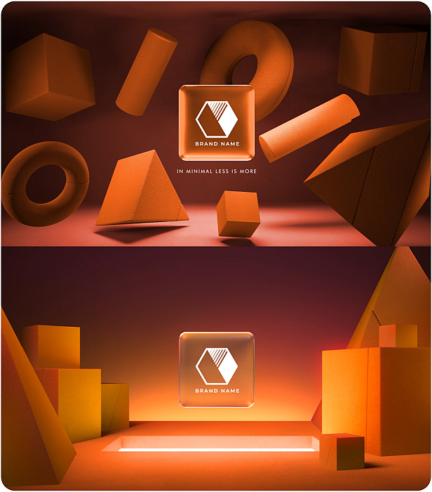 Gradient Glass Logo Reveal. 10 Ready Color Presets. - 7