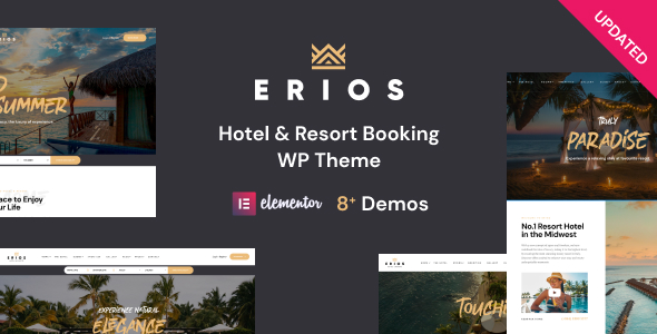 Erios Hotel Resort WordPress Theme