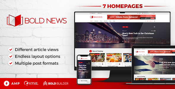 Bold News - Magazine & News WordPress Theme