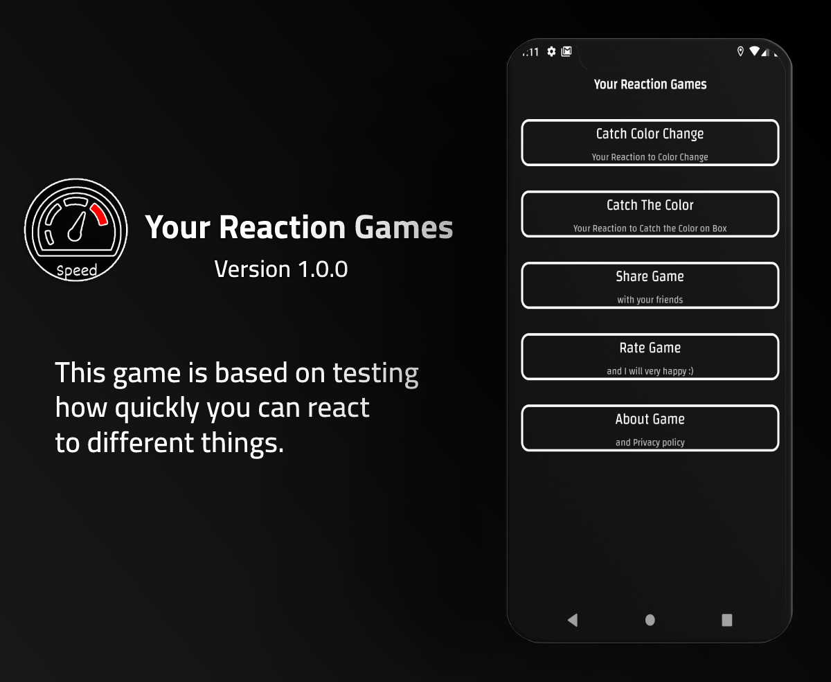 Your Reaction Android Games - Are You Fast? with Admob by IbrahimOdeh