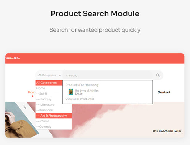 Product Search Module Search for wanted product quickly