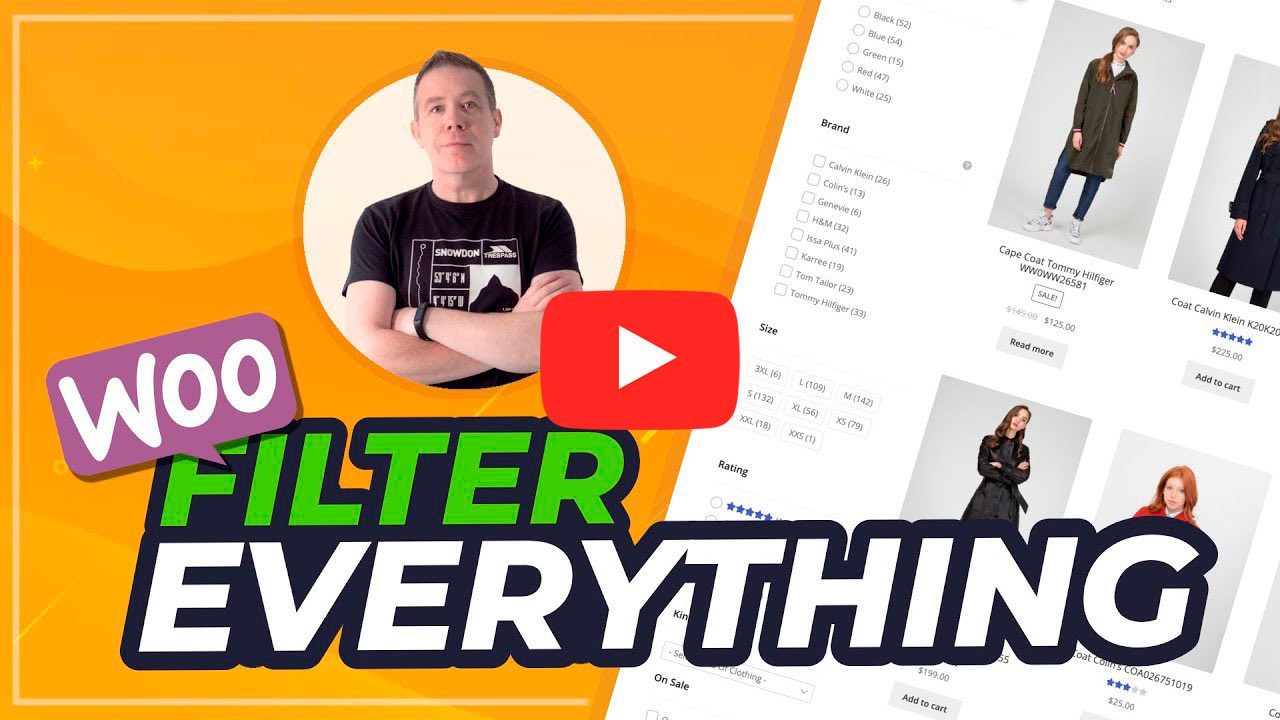 Filtre tudo - análise de vídeo do filtro de produto WooCommerce