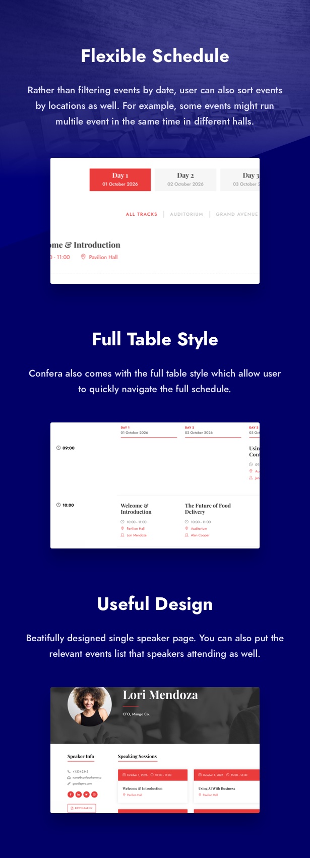 Confera - Online Conference & Event WordPress - 6