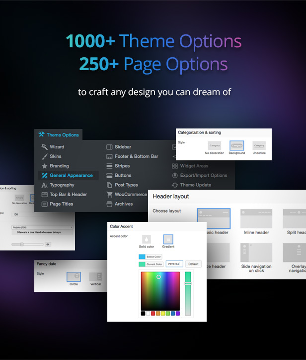 The7 has 1000+ Theme Options