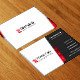 Red & White Corporate Business Card AN0346 - GraphicRiver Item for Sale