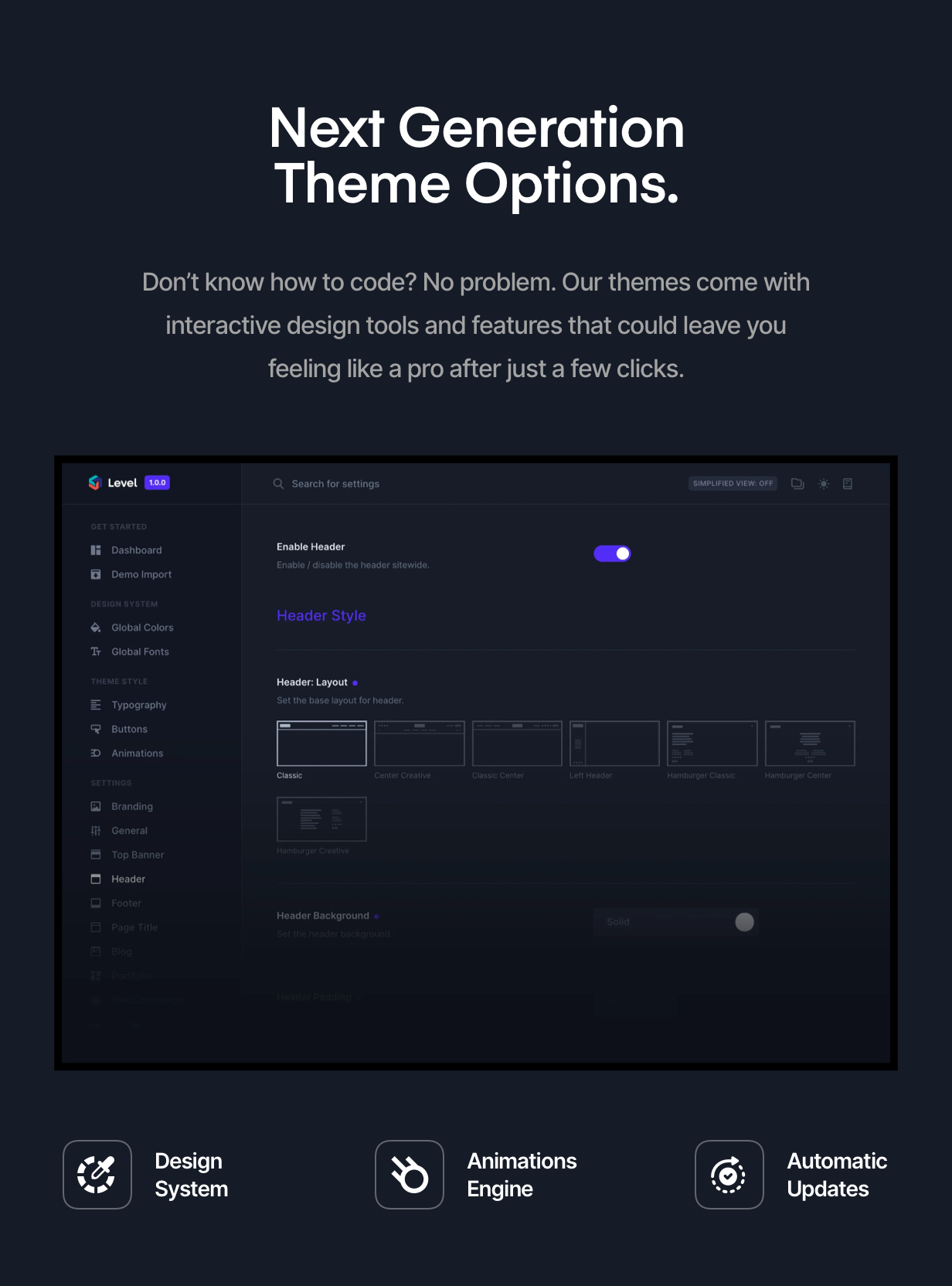 Theme Options