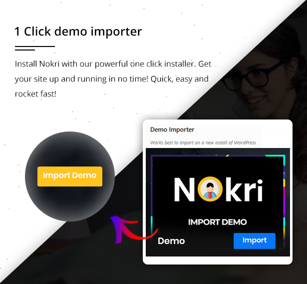 one-click demo importer