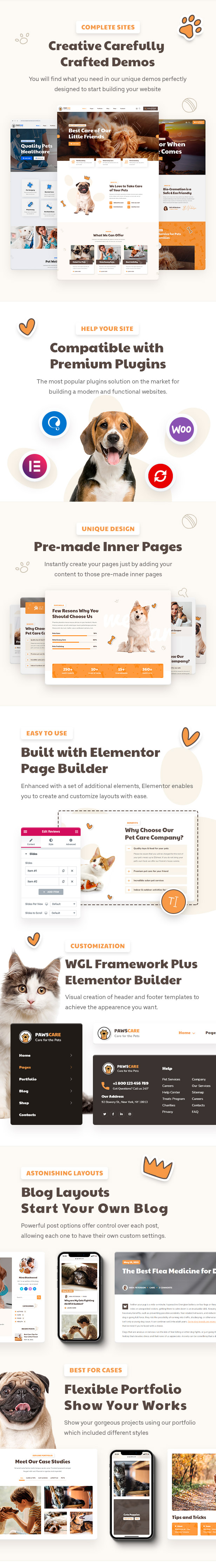 PawsCare - Pet Care & Veterinary WordPress Theme - 1