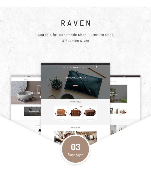 Handmade Shop, Furniture Shop, Fashion Store, Blog, HTML5/CSS3, Ecommerce, Shop