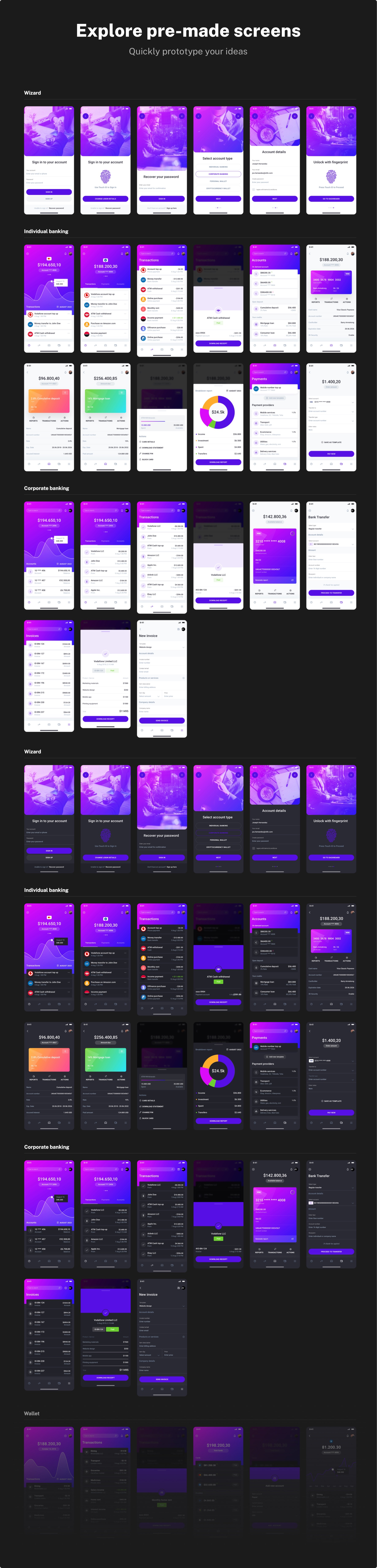 IOWalley - Mobile UI kit for Banking Apps & Crypto Wallets - 8