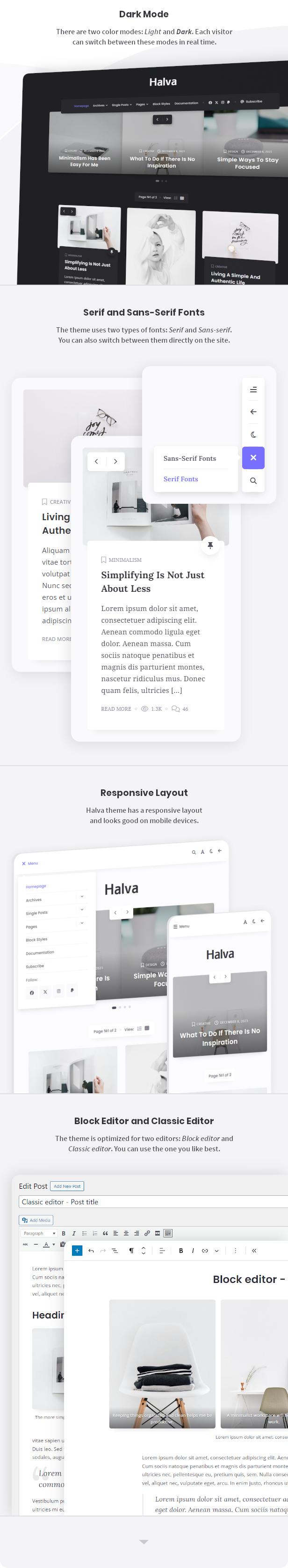 Halva - Minimal Theme for WordPress Blog