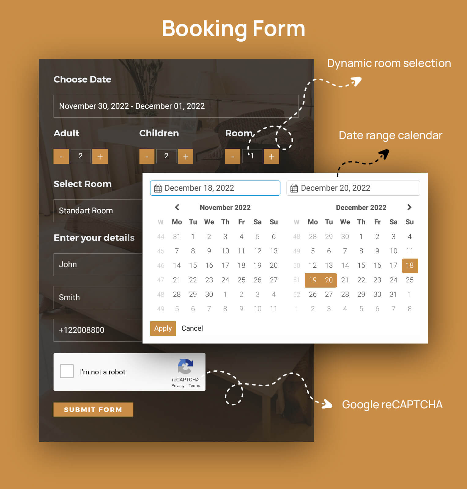 Seaside - Hotel Booking Website Template - 1