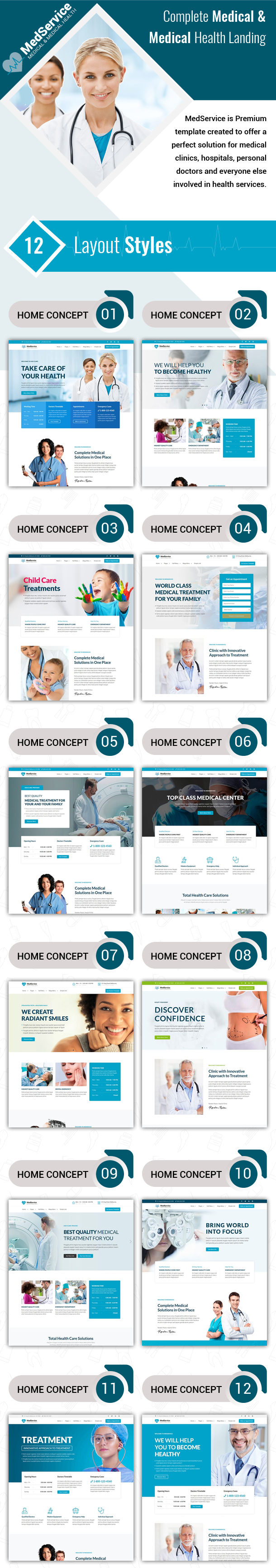 MedService - Medical WordPress Theme - 1