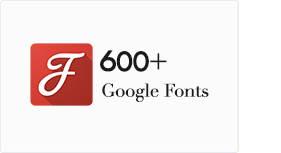 600+ Google Fonts