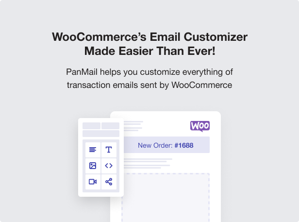 PanMail WooCommerce 电子邮件定制器