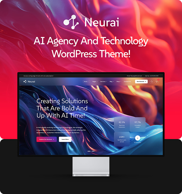 Neurai - AI Agency & Technology WordPress Theme - 4