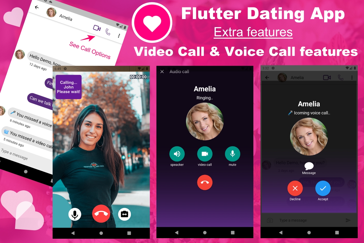 Video Call & Voice Call features