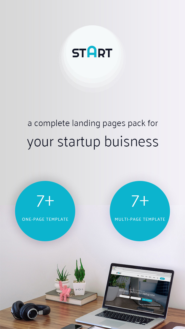 START - A Complete Startup Landing Pages Pack - 1