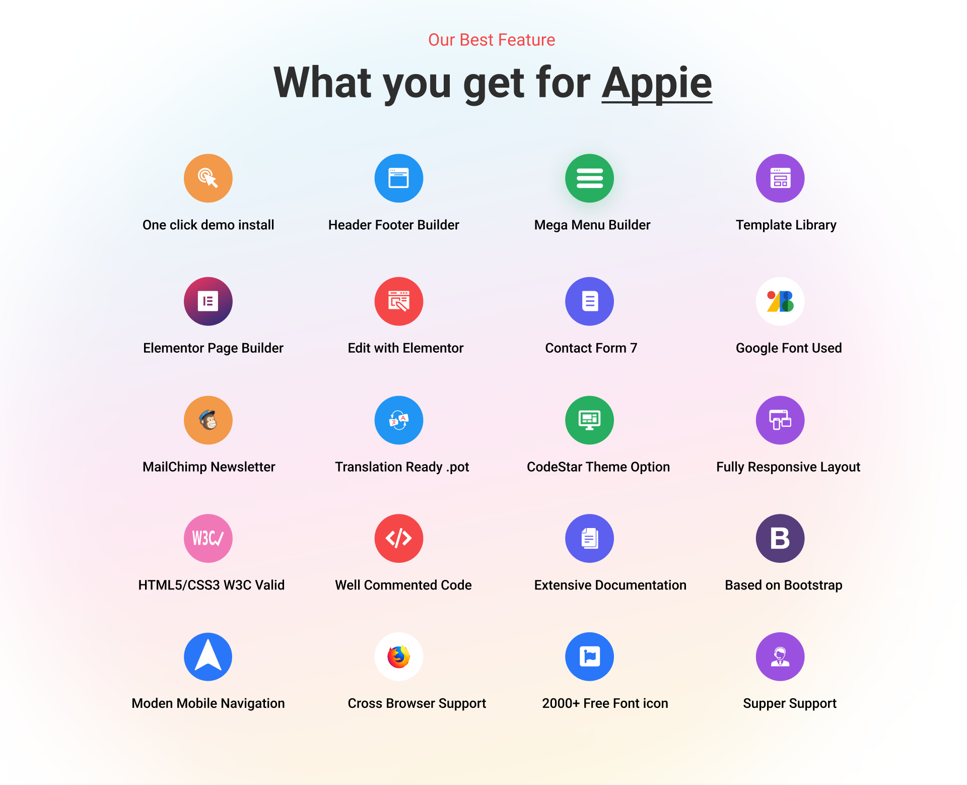 Appie - App Landing Page WordPress Theme