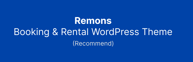 buy Remons - Booking WordPress Theme