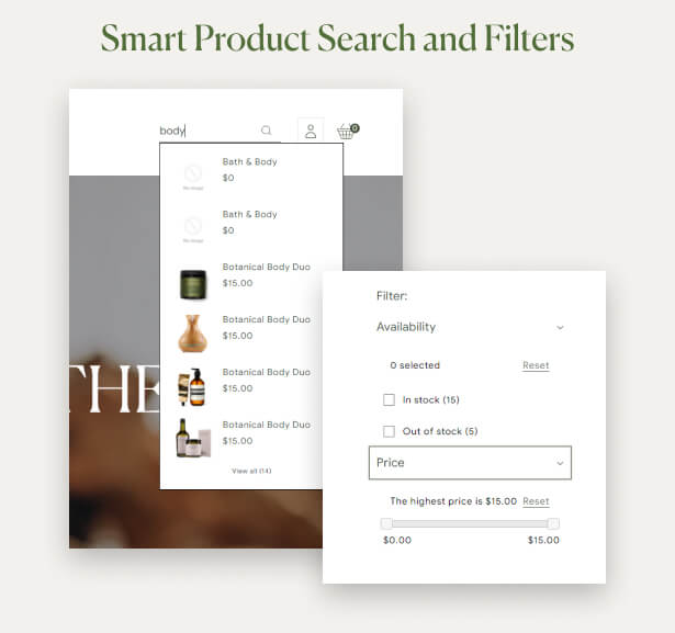 Smart Product Search and Filters