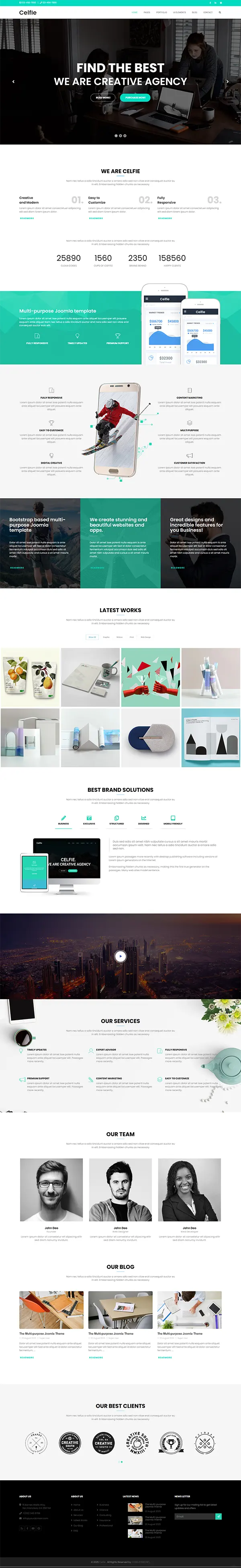 Celfie joomla template