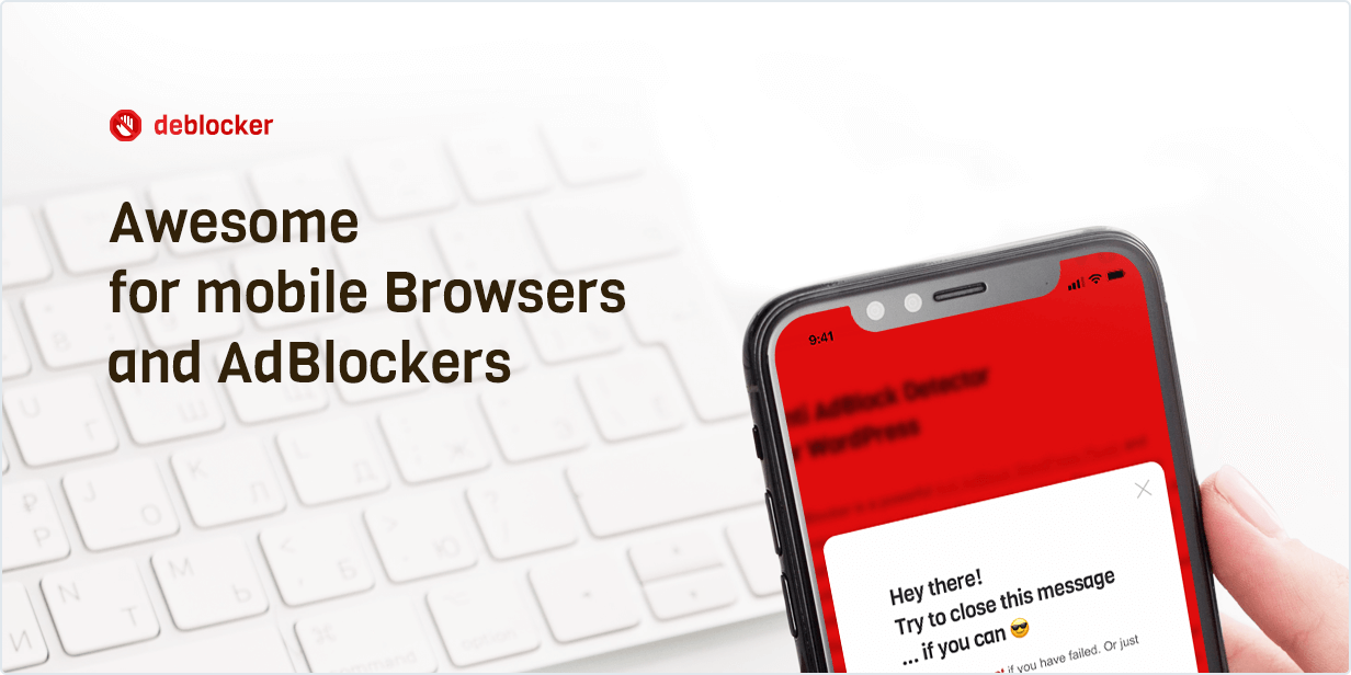 Awesome for mobile Browsers and AdBlockers