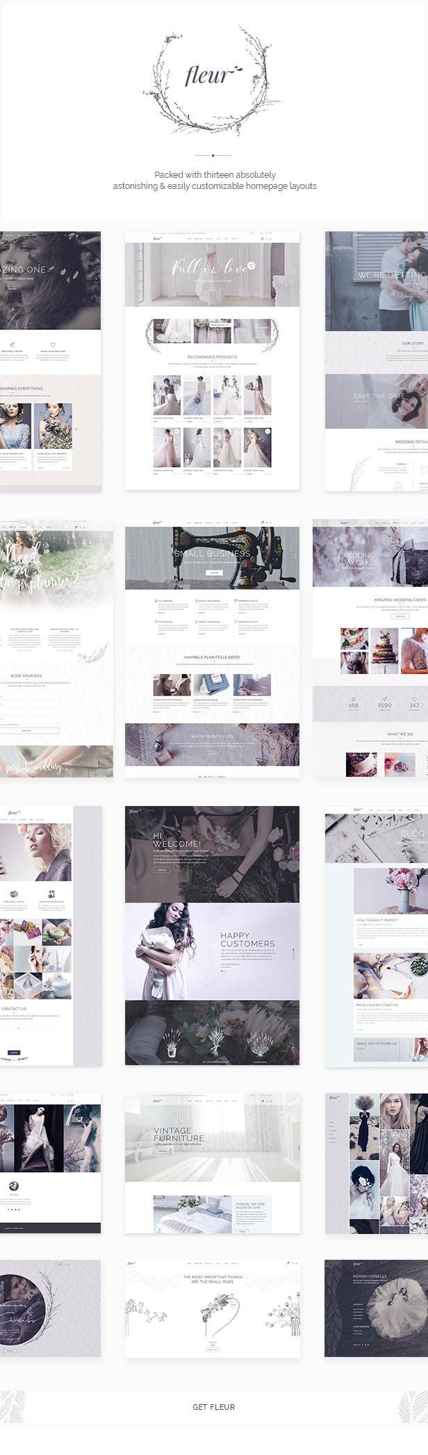 Fleur - Wedding WordPress Theme - 2