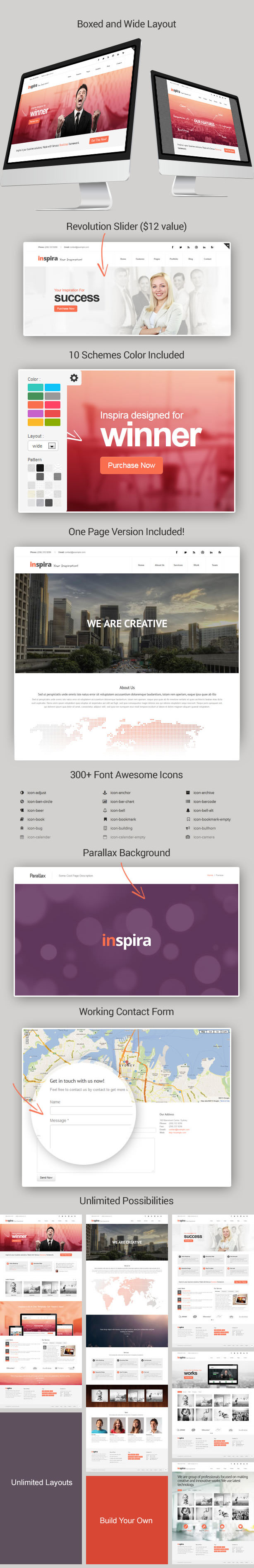 Inspira - Responsive HTML 5 Website Template - 2