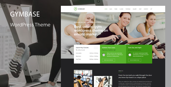 Gymbase Fitness WordPress Theme