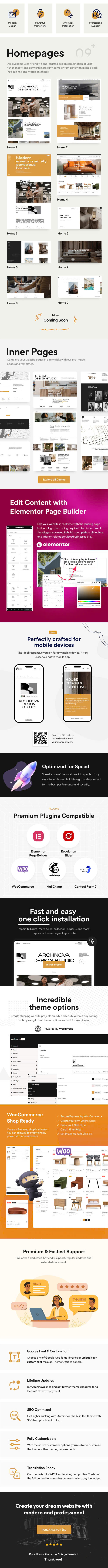 Archinova - Architecture & Interior Design WordPress Theme - 2