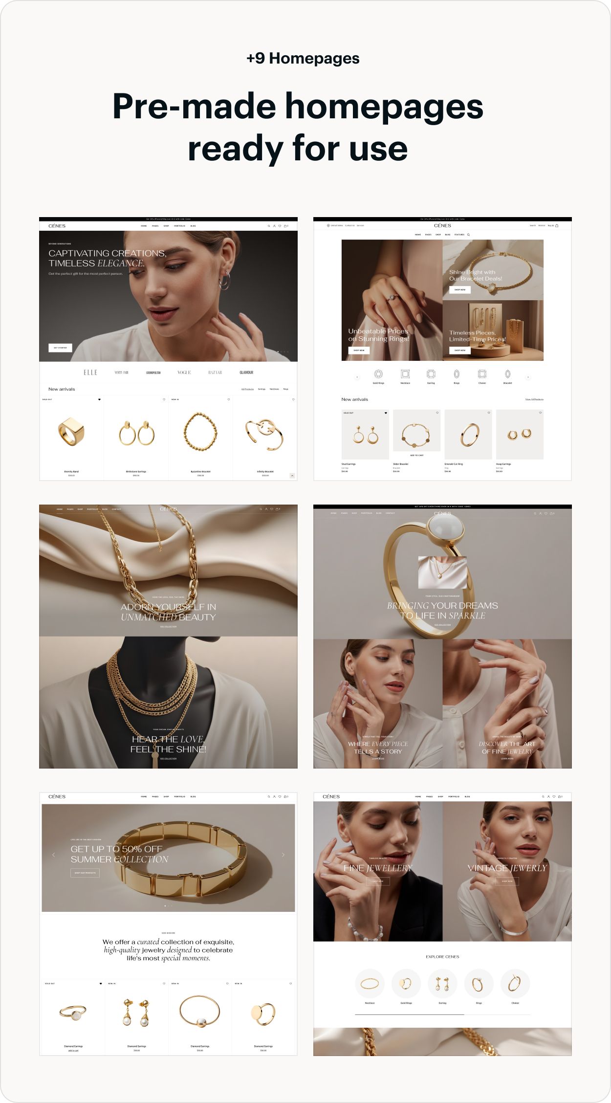 Cenes - Jewelry WordPress Store Theme  