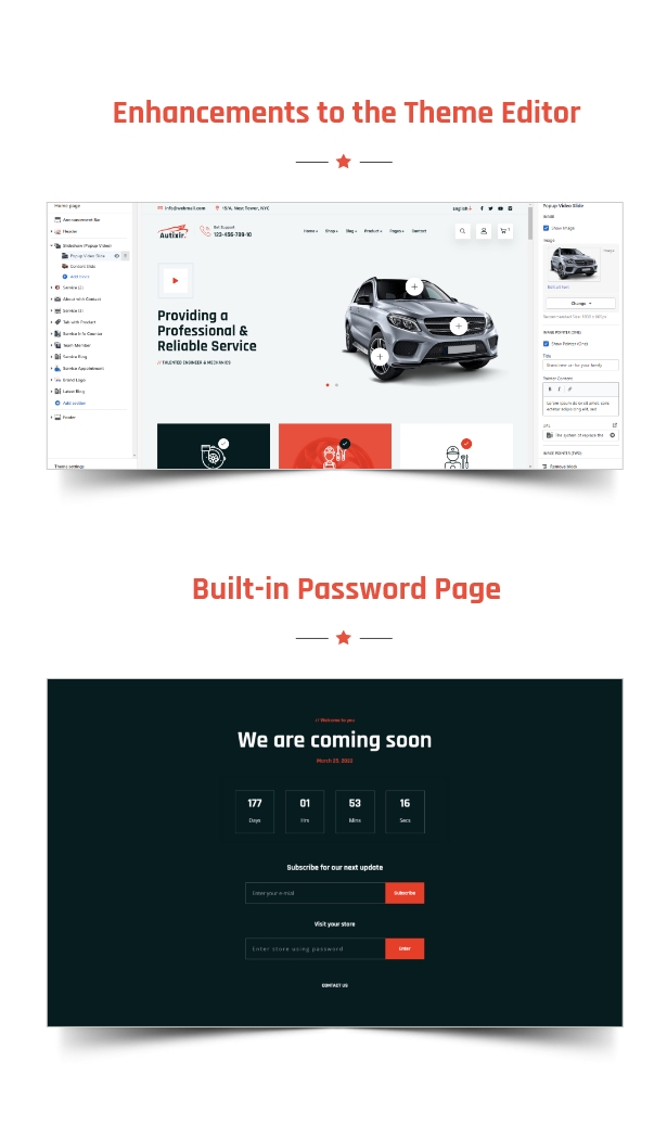 Auto Parts Shop & Car Repair Service Shopify Theme