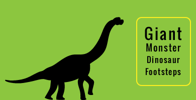 Giant Monster Dinosaur Footsteps Sound Effect