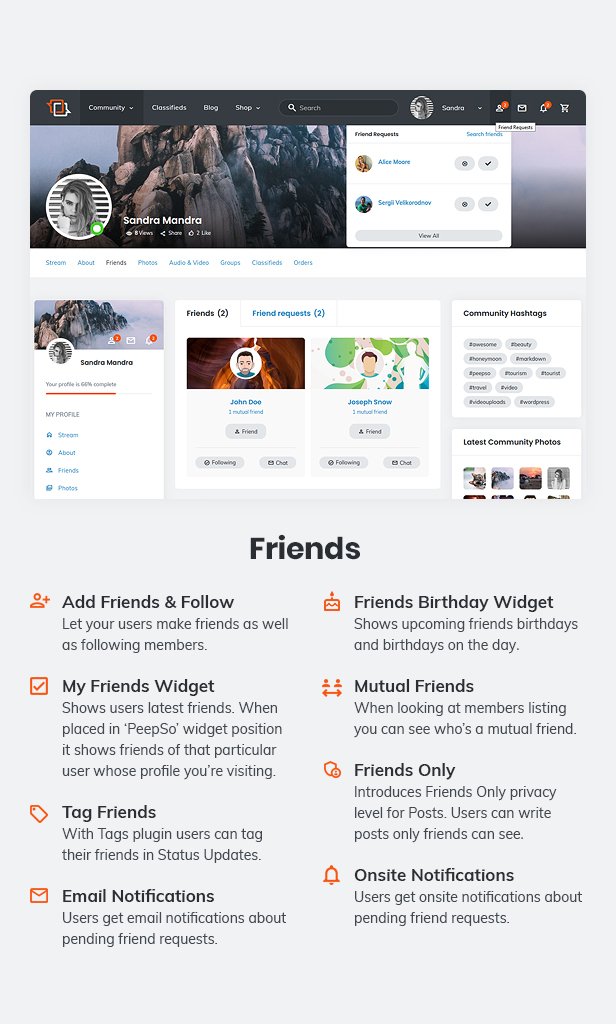 Matebook - Social Network WordPress Theme - 12