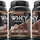 Whey Protein Supplement Label Template