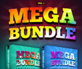 mega bundle banner ad design