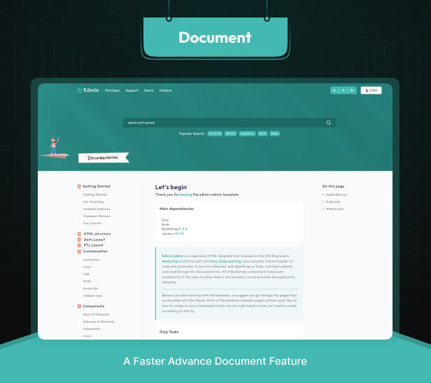 Edmin Admin Dashboard theme