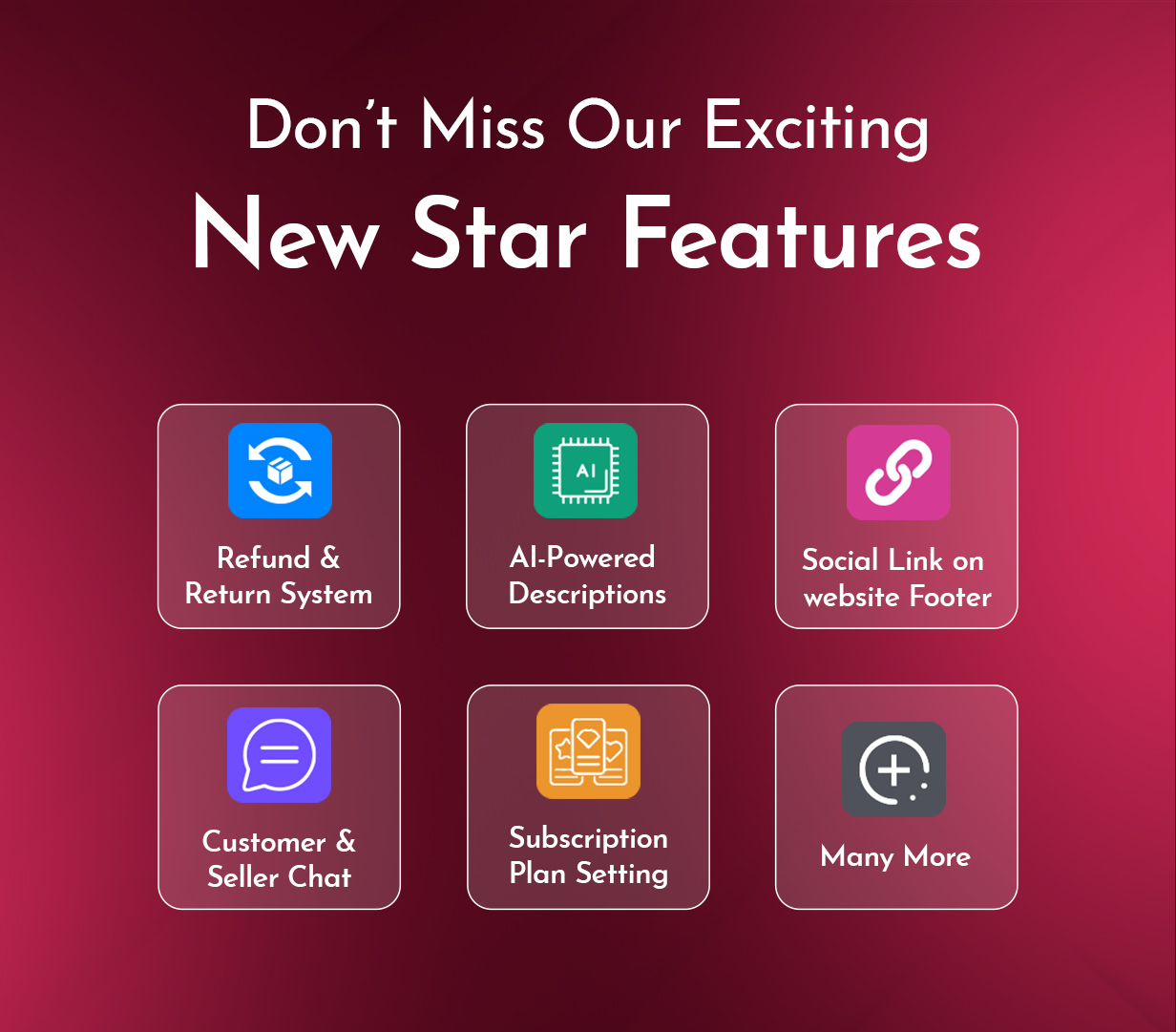 Ready-E-commerce-New-Screen Feature