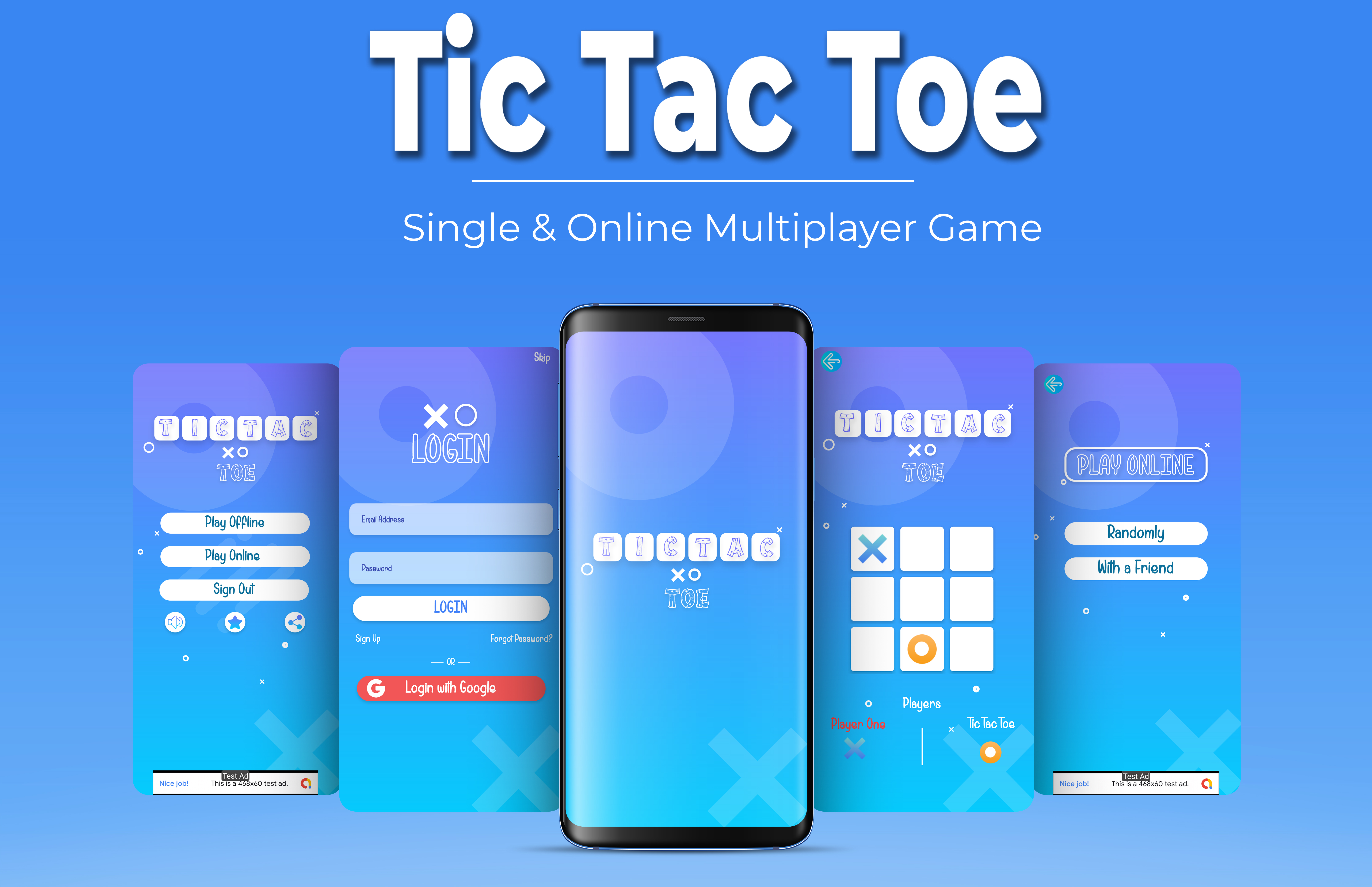 Tic Tac Toe (Online & Offline support) by MoaApps