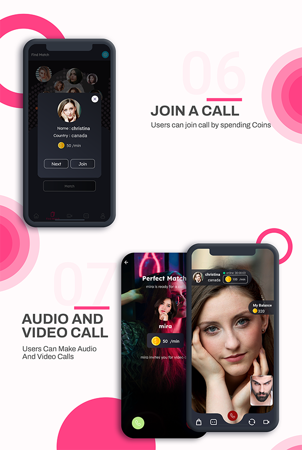 DateMe- Dating App Pro| (Live Stream, Random Video Call, Match, Videos From Server, In-app Buy) - 8