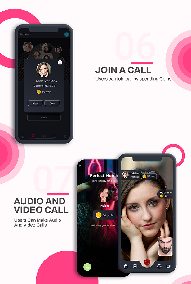 DateMe- Dating App Pro| (Live Stream, Random Video Call, Match, Videos From Server, In-app Buy) - 9