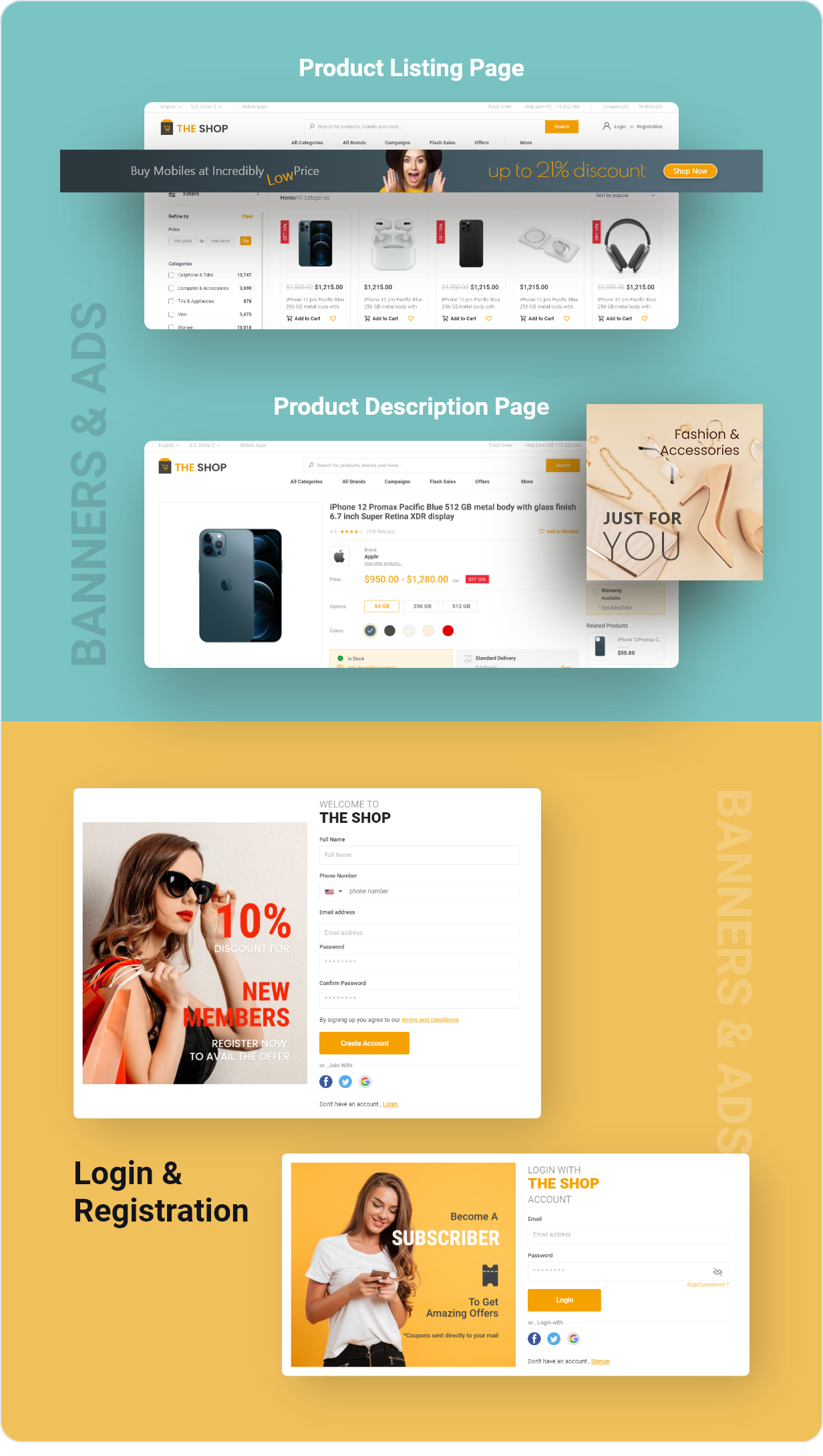 The Shop - PWA eCommerce CMS v3.4